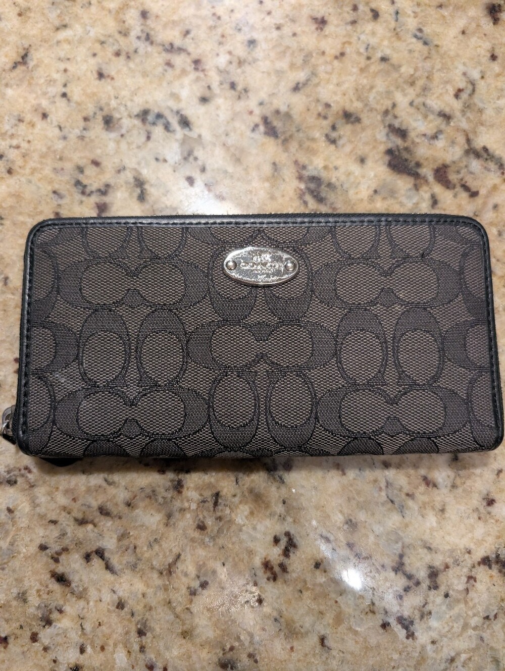Coach Black Signature Wallet